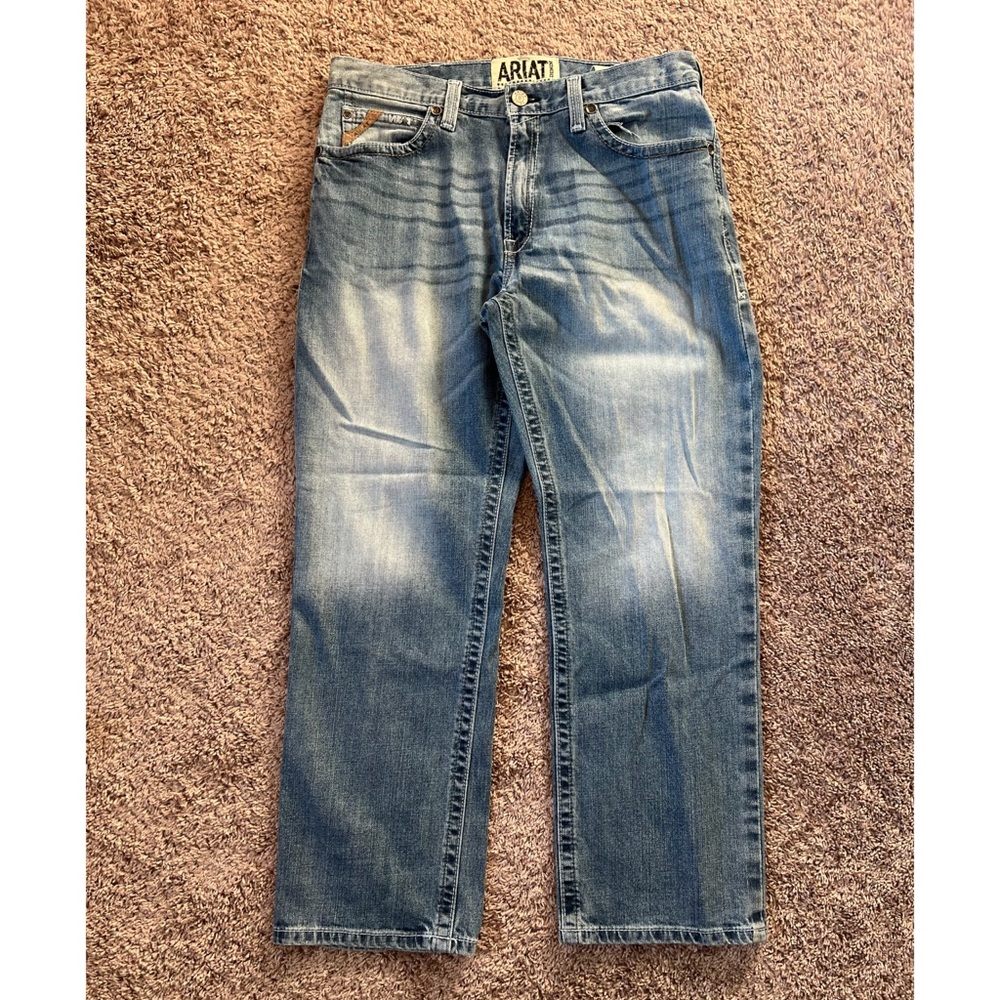 Ariat Blue Relaxed Fit Jeans with Natural Fading